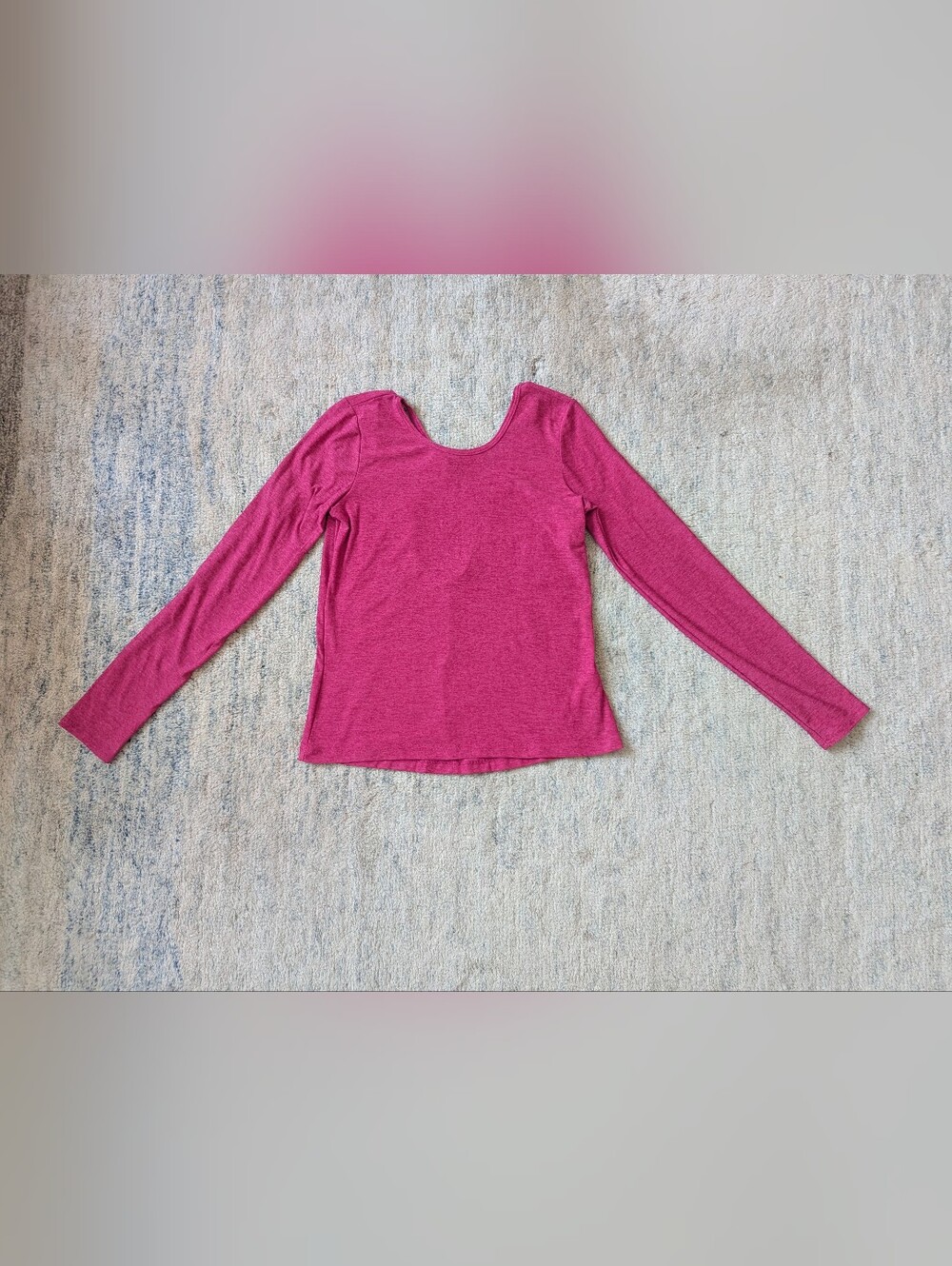 Beyond Yoga Scoop Neck Long Sleeve Top - Berry